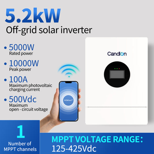 5.2KW off-grid Solar inverter 100A off-grid inverter built-in MPPT solar charger for solar systems