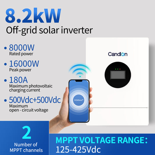 8.2KW off-grid Solar inverter 180A off-grid inverter built-in MPPT solar charger for solar systems