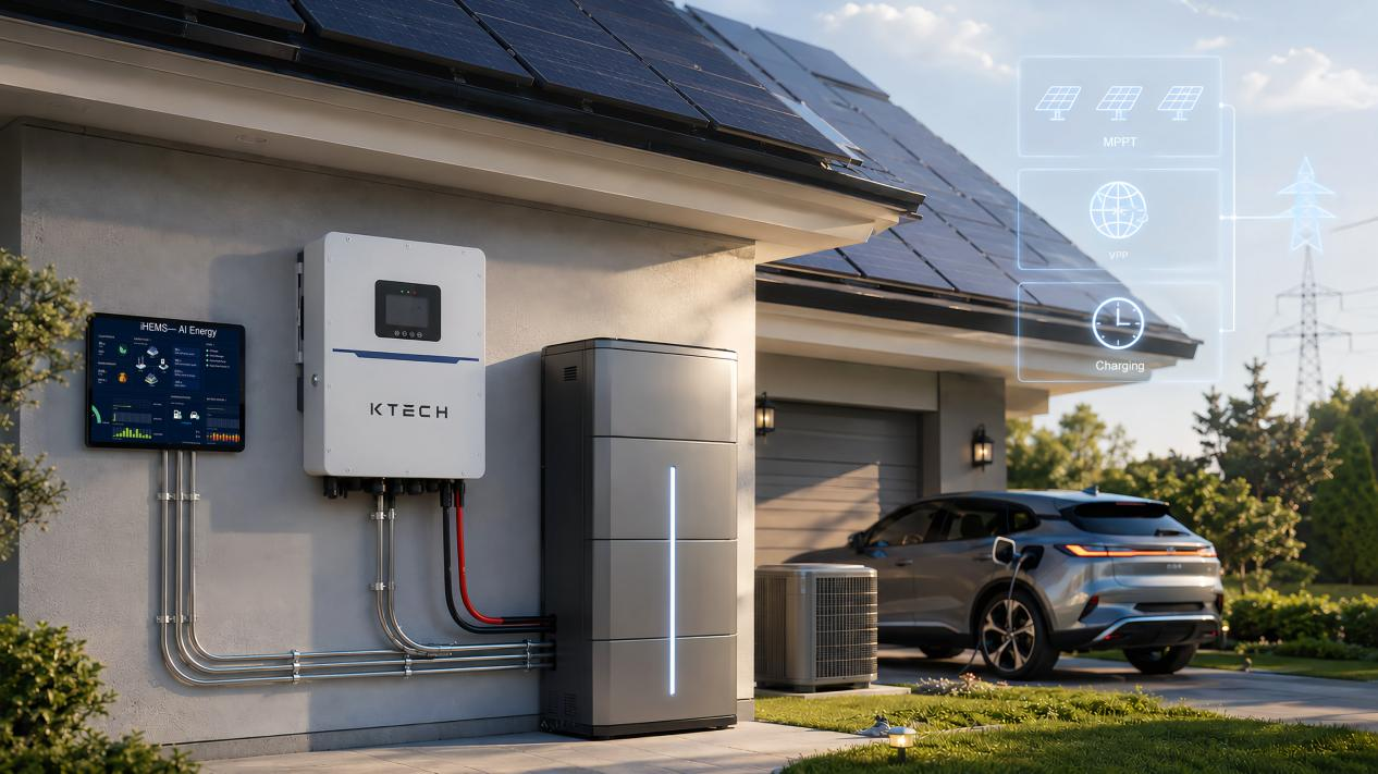 Ktech 10kW Hybrid Inverter: Powering High-Demand American Homes with Smart Flexibility