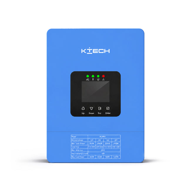 KTECH ESS-GV Series Solar Charge Controller | 60A MPPT, Off-Grid Ready, Multi-Voltage Auto-Adaptive Hover Image