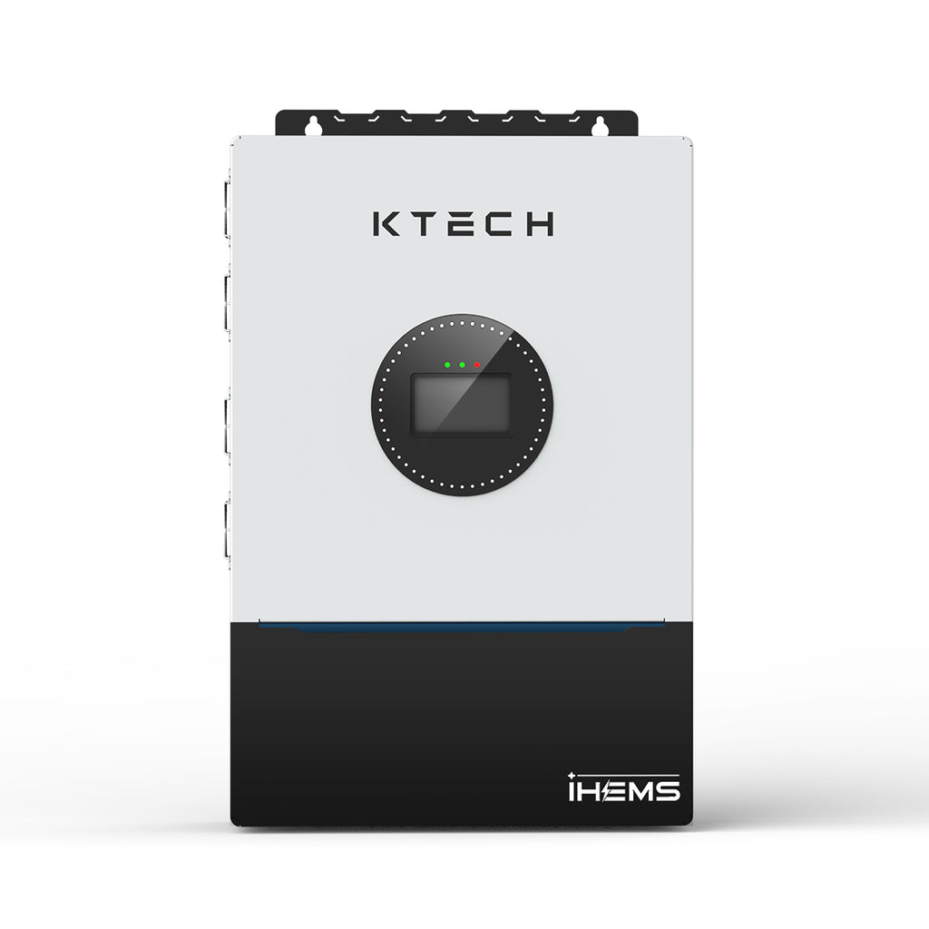 KTECH 12.5kW Split-Phase Off-Grid Solar Inverter, Dual MPPT Solar Tracking, Advanced Load Management, 120/240V Output, UL1741 Certified