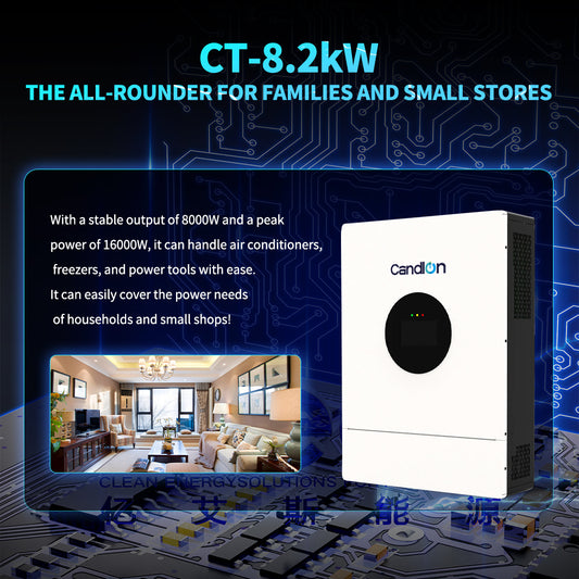 8.2KW off-grid Solar inverter 180A off-grid inverter built-in MPPT solar charger for solar systems