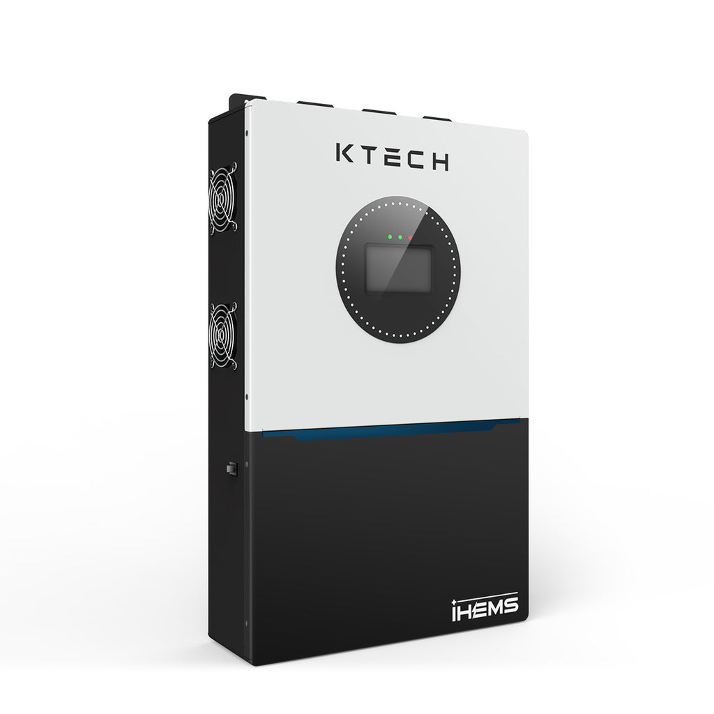 KTECH 7.5kW Split-Phase Off-Grid Solar Inverter, 15000W Peak Power, Dual MPPT, 120/240V Output, UL1741 Certified