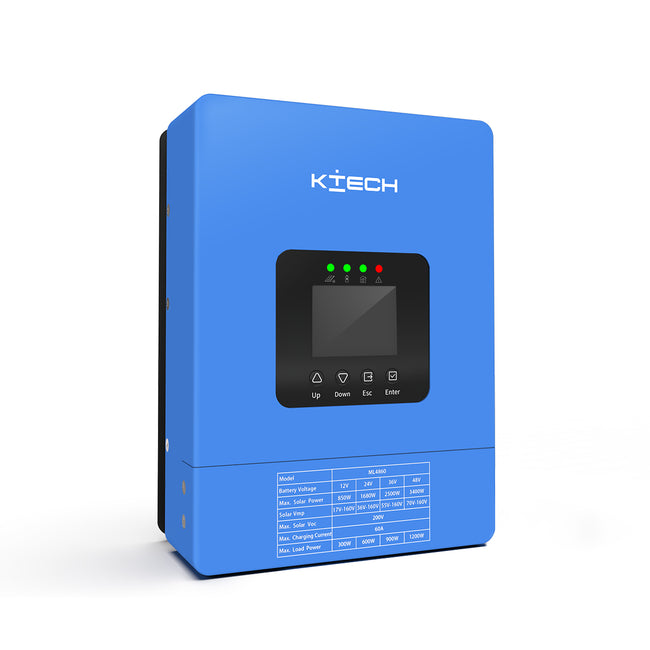 KTECH ESS-GV Series Solar Charge Controller | 60A MPPT, Off-Grid Ready, Multi-Voltage Auto-Adaptive Main Image